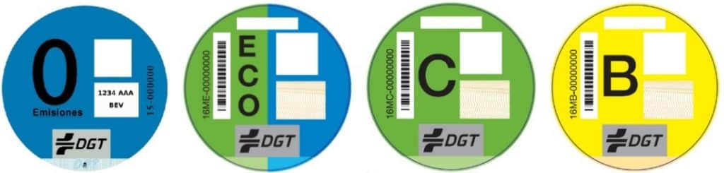 distintivos ambientales DGT